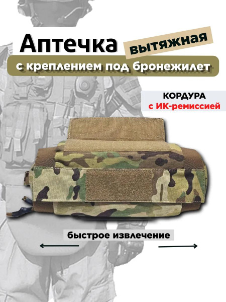 Tactical Medical Pouch: Empty Rip-Away First Aid Kit