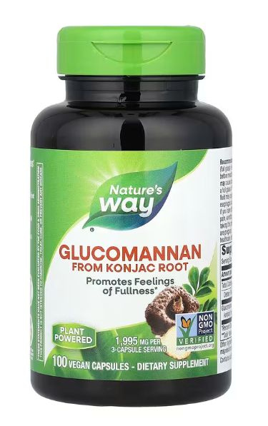 Glucomannan 665mg 100 Capsules: Weight Loss, Blood Sugar Support, Appetite Suppressant