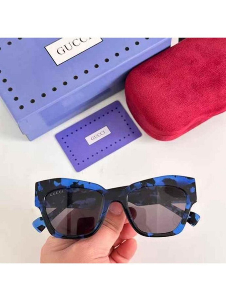 Gucci GG1422S Sunglasses: Classic Thick Frame Women's Designer Shades