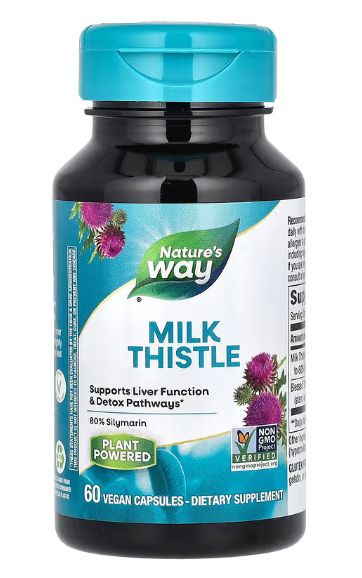 Milk Thistle 60 Capsules: Liver Support & Detox (Nature's Way)