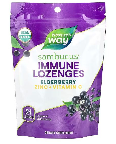Elderberry Zinc Lozenges: Boost Immunity & Fight Viruses (24 Count)