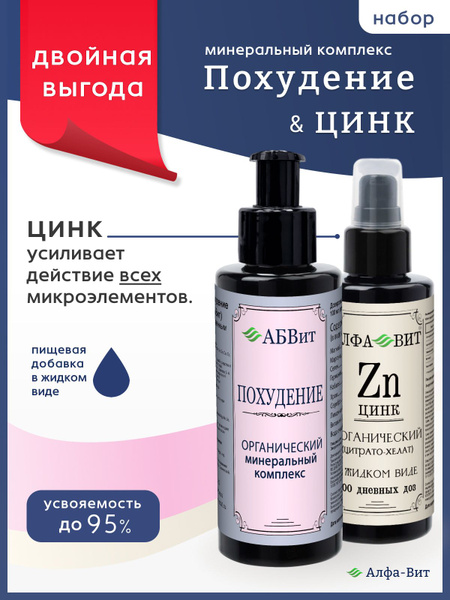 Mineral Complex for Weight Loss & Skin, Hair, & Nail Beauty (Zinc Supplement Included)