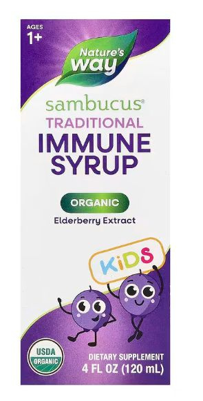 Kids' Immune Support Syrup: Black Elderberry, Vitamin C & Zinc (118ml)
