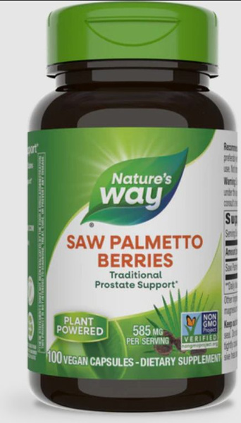 Nature's Way Saw Palmetto 540mg (100 Capsules): Prostate & Hormone Support