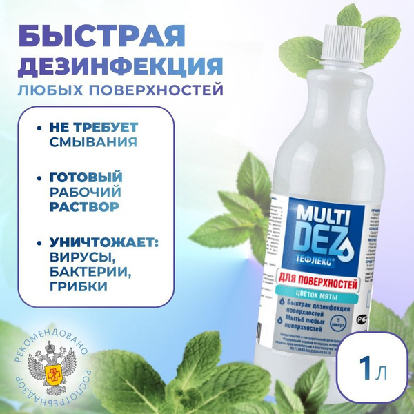 Mint Flower Surface Disinfectant (1L)