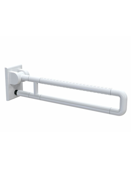 Fold-Down White Toilet Grab Bar for Disabled - BRIMIX 942