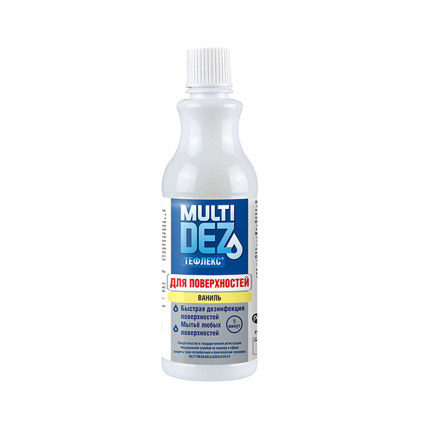 MultiDez & Teflex Vanilla-Scented Disinfectant & Surface Cleaner (500ml)