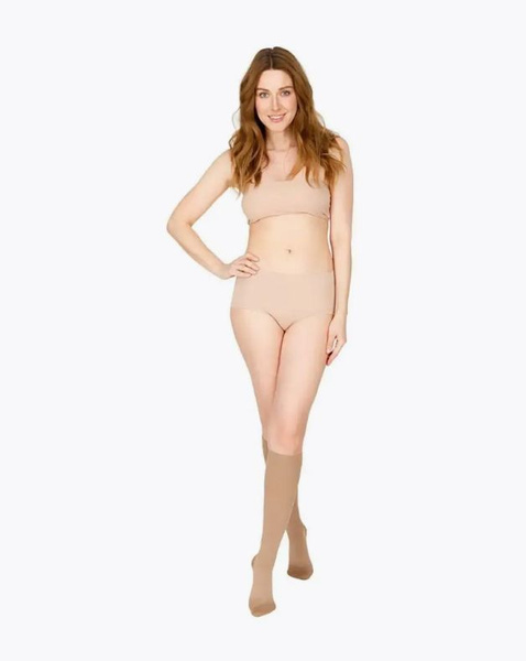 ORTO Compression Stockings - Dark Beige, Class 2