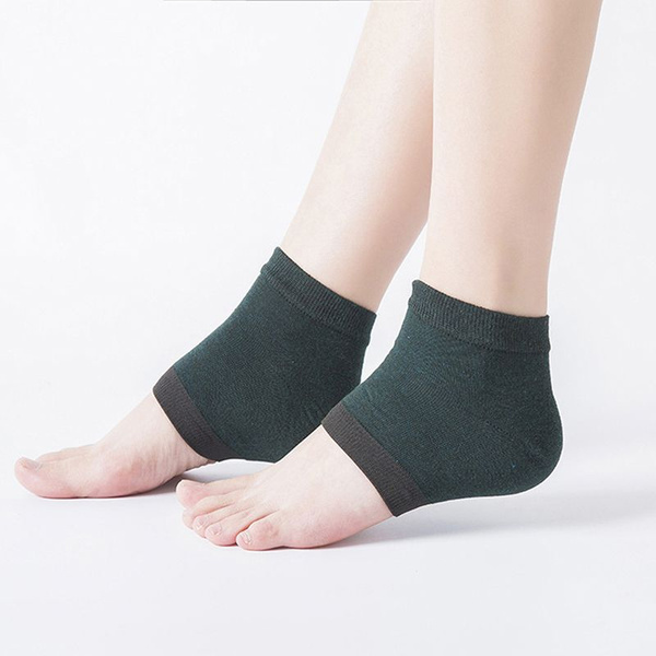 Heel Protector Socks: Silicone Gel Heel Cracks Treatment