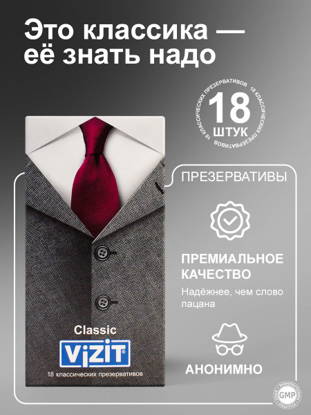 Ultra Thin Classic Condoms (18-Count) - VIZIT