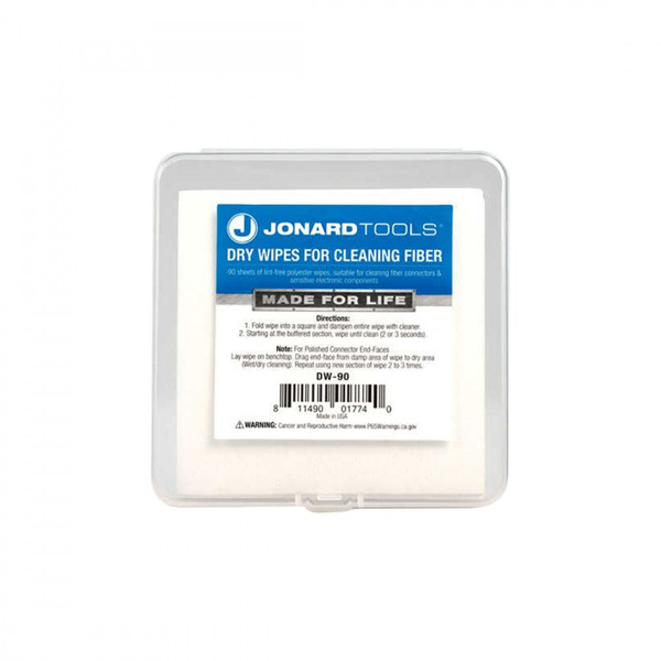 Jonard Tools DW-90 White Cleaning Wipes