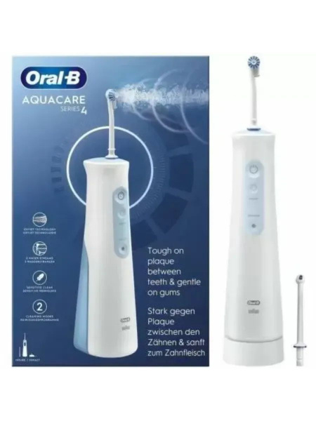 Oral-B AquaCare Series 4 Irrigator: Professional Water Flosser Set