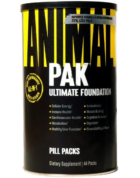 Animal Pak 44 Packs (No Hologram): Universal Nutrition Supplement for Intense Workouts
