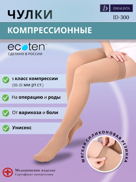 Idealista Caramel Compression Stockings, Class 1