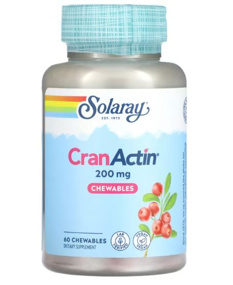 CranActin Chewable Tablets: 200mg, 60 Strawberry-Flavored Immune Support