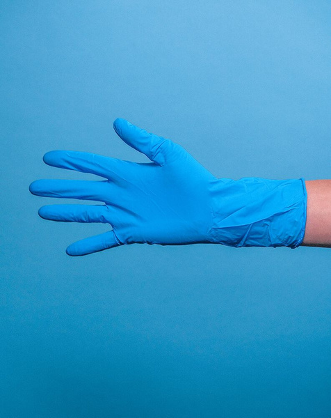 Vitex Nitrile Gloves - Powder-Free, Blue, Large - 6g