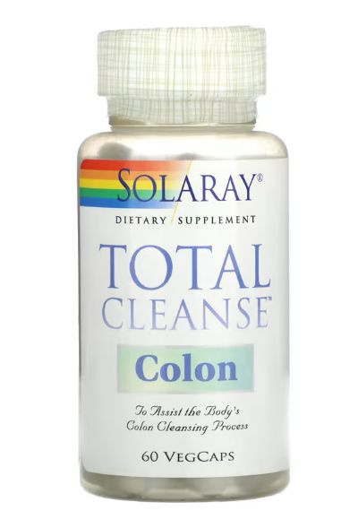 Solaray Total Cleanse Colon: 60 Veggie Caps for Detox & Digestion