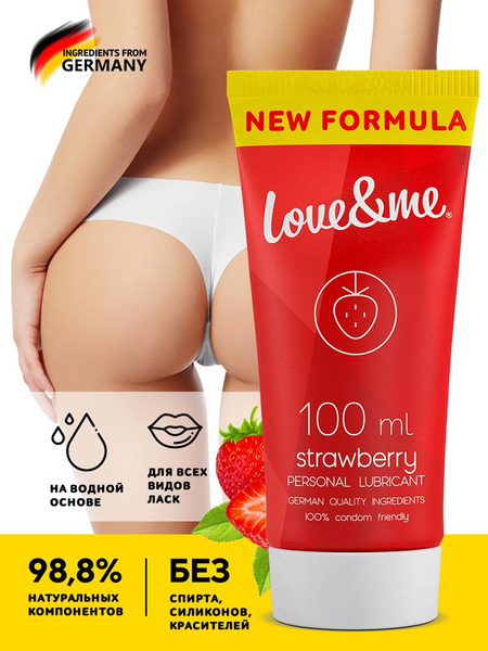 Strawberry Water-Based Lubricant - Love&Me (100ml)
