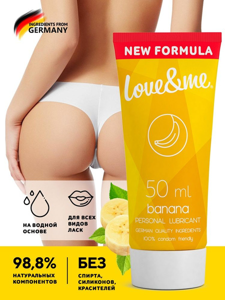Water-Based Lubricant, Love&Me Banana Flavored, 50ml