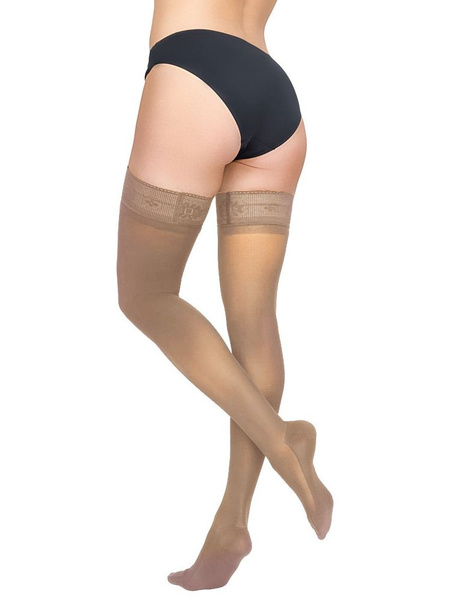 Compression Stockings (Light Beige, 20-30mmHg, 1 Pair)