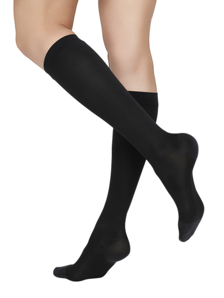 Black Compression Socks - 20-30 mmHg, 1 Pair