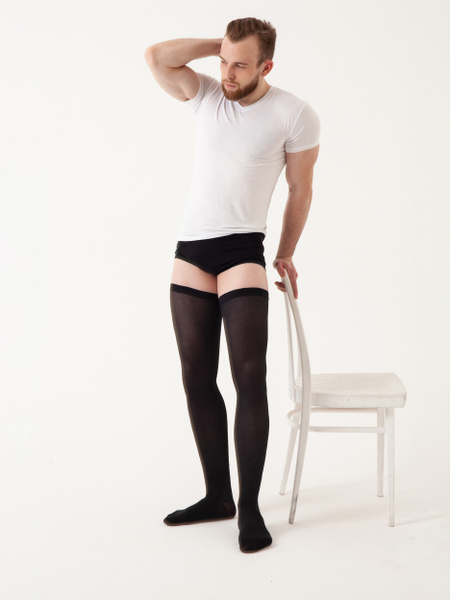 Black Compression Stockings, Class 2, 1 Pair - ORTO