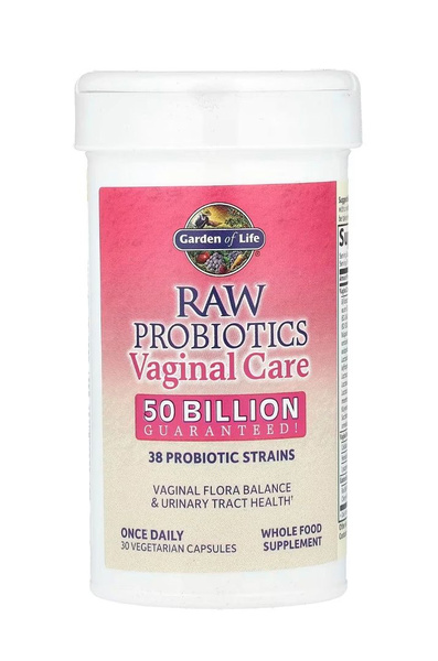 Vaginal Probiotic Supplement with Yeast-Digesting Enzymes - 30 Capsules