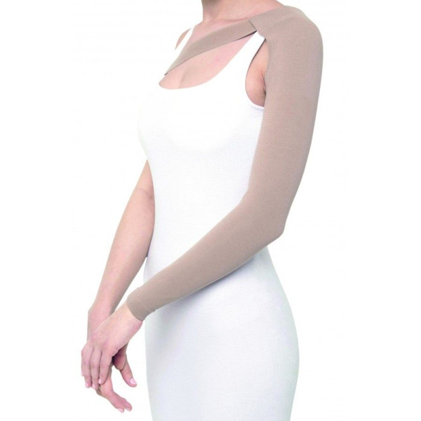 Compression Arm Sleeves: Knitted, Round-Knit