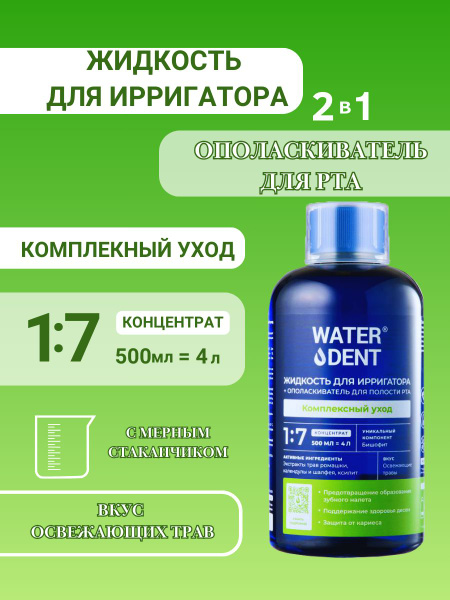 WaterDent All-in-One Irrigation Fluid & Mouthwash