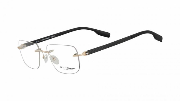 Men's Gold Rimless Sunglasses: ST. LOUISE SR3249 02