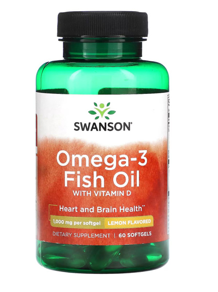 Omega-3 Fish Oil 1000mg with Vitamin D3