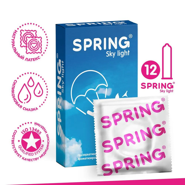 Spring Sky Ultra-Thin Condoms (12 Pack)