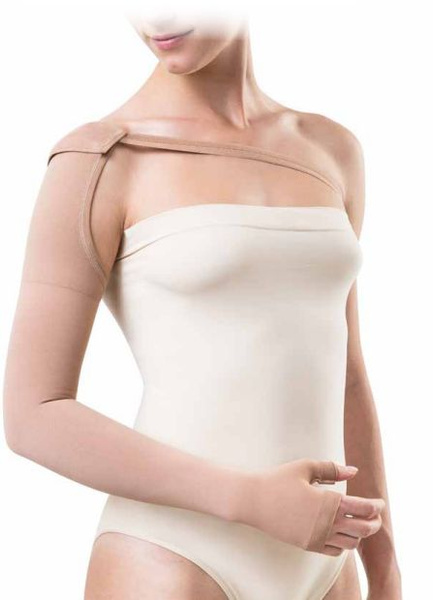Avicenum Beige Compression Sleeve with Glove & Grip (Small)