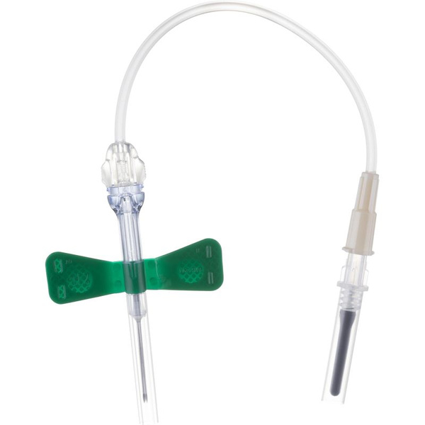 21G 10cm Butterfly Needle with Luer Adapter (90/box) - VACUETTE Safety 450083V1