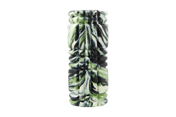 Green Camo/Orange Massage Roller (33cm) - Durable PP/EVA Foam