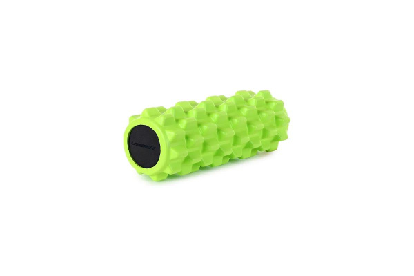 Green PVC Massage Roller (33cm) - Deep Tissue Relief