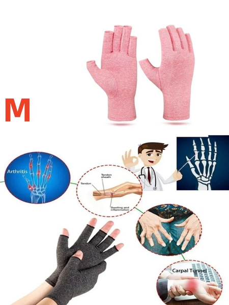 Half Finger Gloves for Outdoor Activities, Cycling, Pressure Relief, Joint Protection, 1 Pair