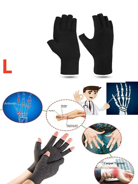 Outdoor Half Finger Gloves: Cycling, Pressure & Joint Protection - 1 Pair