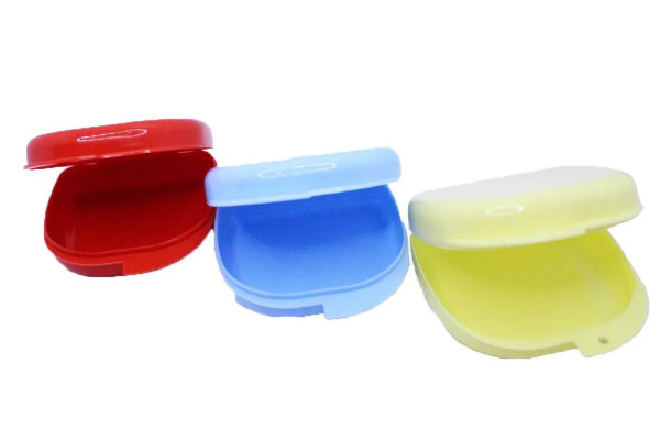 Blue Removable Denture Case (82x85x29mm) - China