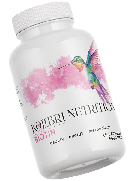 Biotin 5000 mcg for Hair Growth - 60 Capsules (450mg)