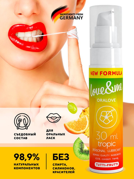 Tropical Flavored Edible Oral Lubricant - Love&Me 30ml
