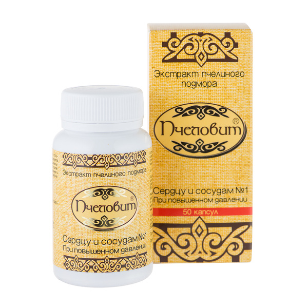 Bee Podmor Extract "Pchelovit" for Heart & Vessels: 50 Capsules