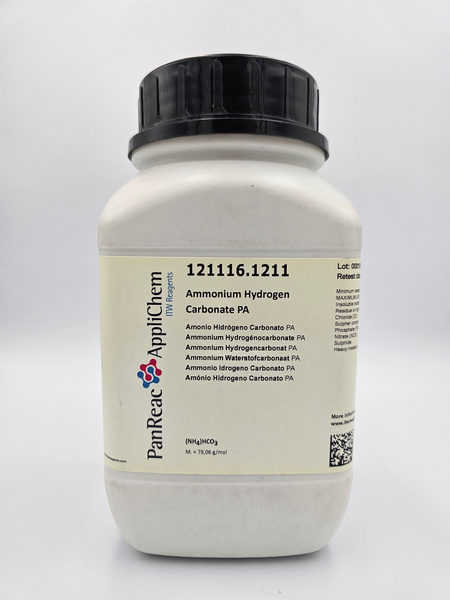 Ammonium Bicarbonate 99% Analytical Reagent (Panreac 121116/1211) - 1kg