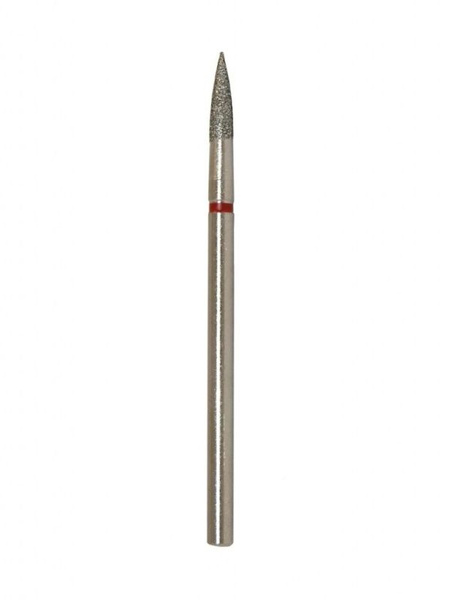 Diamond Nail Bit for Manicure & Pedicure - 1.6mm Arrow Head, Red