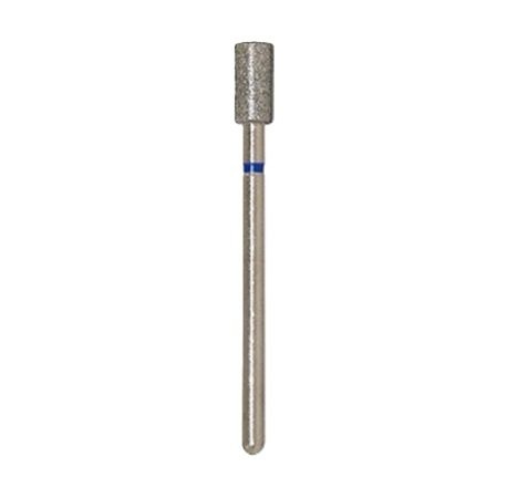 VladMiVa Diamond Nail Drill Bit - Cylinder, Side & End Cutting, 4.0mm, Blue