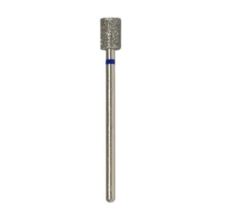 VladMiVa Diamond Nail & Pedicure Bit - Cylinder, Side & End Cutting, 5.0mm Diameter, Blue