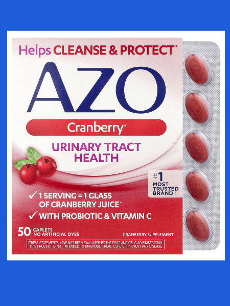 AZO Cranberry Urinary Tract Health Supplement - 50 Capsules