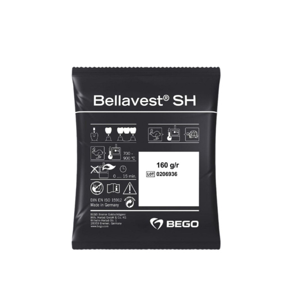 BEGO Bellavest SH Investment Casting Material for Dental Prosthetics - 80 x 160g