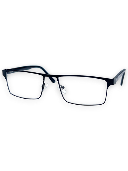 Berga Men's Black Metal Eyeglass Frames BG246014-C1