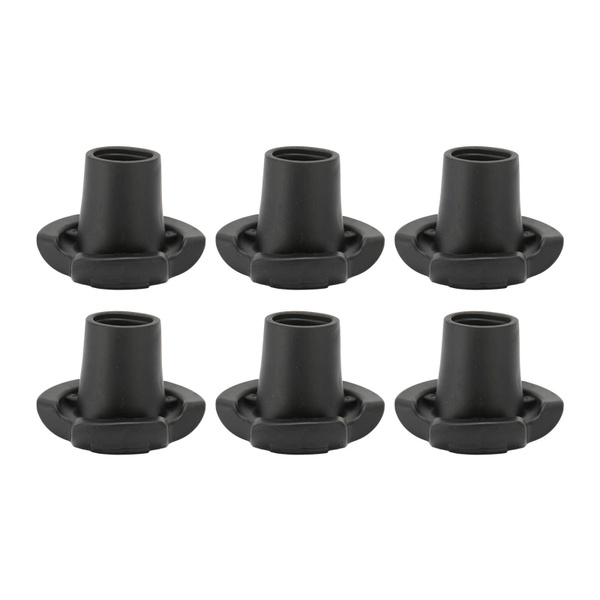 6 Pack 19mm Inner Diameter Anti-Slip Cane Tips for Underarm Canes